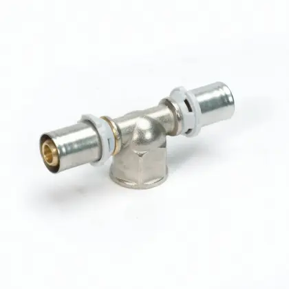 Begetube Persovergangs-T-stuk messing 50/4 x 3/4" x 50/4 F (drink)water Begetube Alpex 338288484
