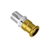 Begetube Persovergangsstuk messing 26/3mm x 22mm koperen buis (drink)water Begetube Alpex 302044056