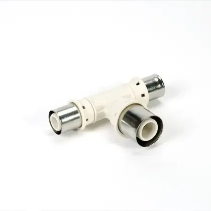 Begetube Persverloop-T kunststof 26/3x32/3x26/3mm FFF (drink)water Begetube Alpex PPSU 325665656