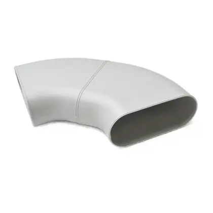 Begetube Profi air bocht 90gr voor oval duct buis begetube 010430068
