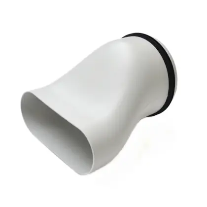 Begetube Profi air overgangstuk DN125 naar oval duct buis 163x68 begetube 010446812