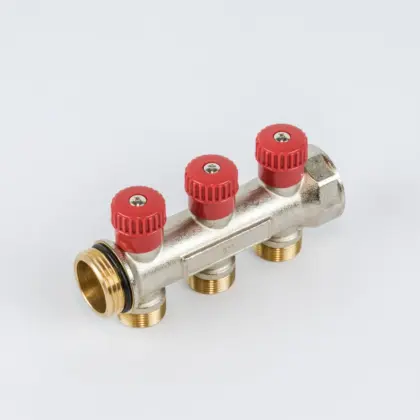 Begetube Verdeler voor CV messing Begetube 1" + 3 x 1" rood 225101103