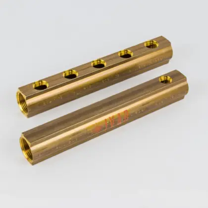 Begetube Verdeler voor CV messing Begetube 1" + 5 x 1" met ontluchting