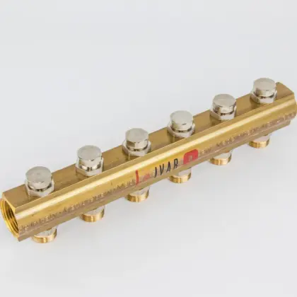 Begetube Verdeler voor CV messing Begetube 1" + 6 x 1" 200102006