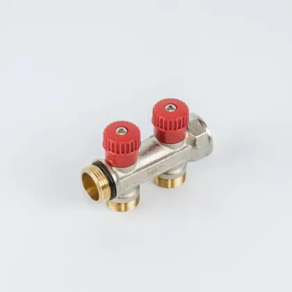 Begetube Verdeler voor CV messing Begetube 3/4" + 2 x 3/4" rood 225071102