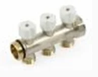 Begetube Verdeler voor CV messing Begetube 3/4" + 3 x 3/4" wit 225071003