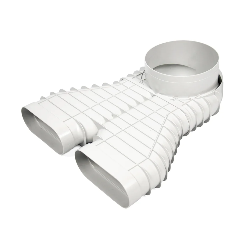 Begetube Verloopstuk vierkant op rond Begetube Profi-Air Ø160mm kunststof Oval Duct 010002300
