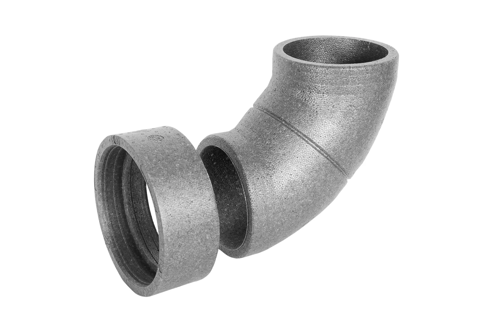 Begetube Bocht rond luchtkanaal Begetube Profi-Air 160mm 90° staal Isopipe 010120160