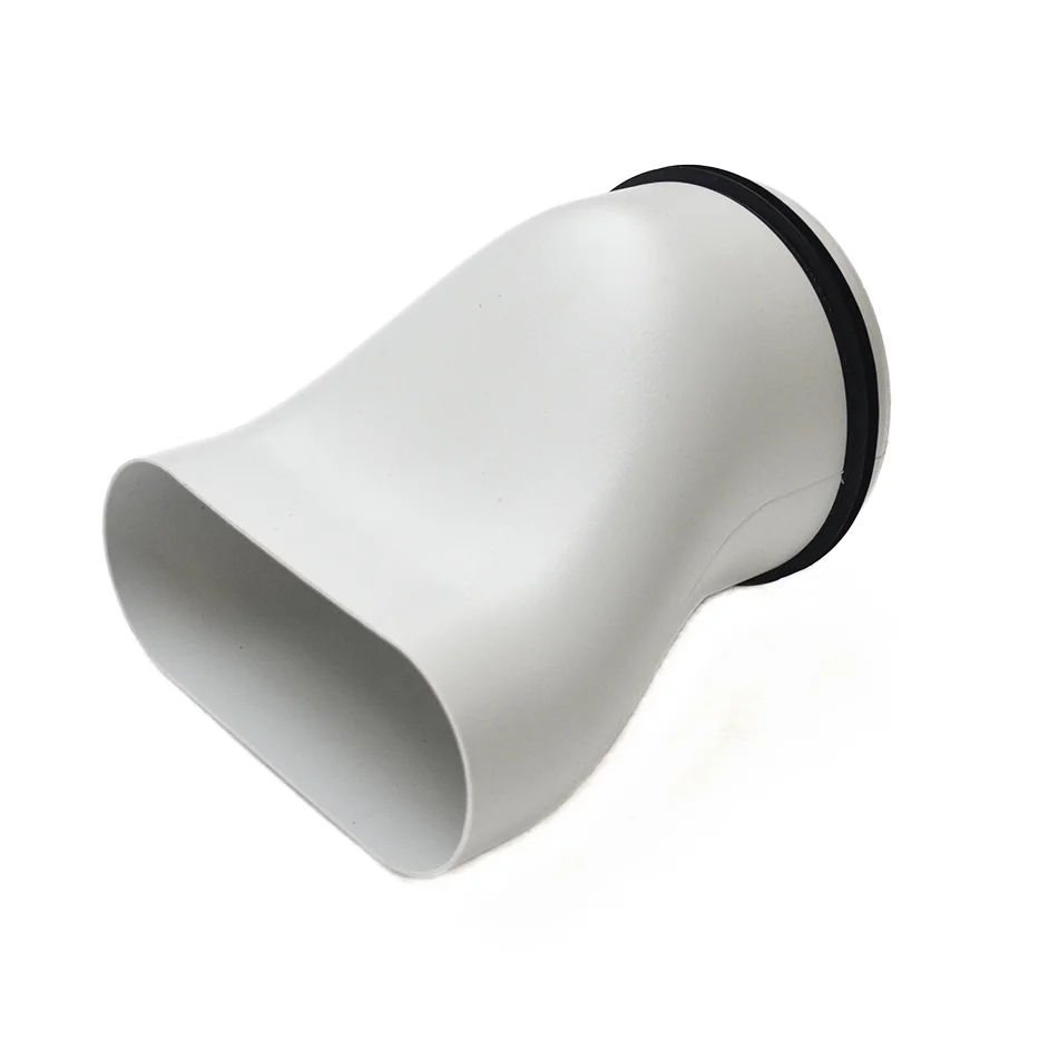 Begetube Profi air overgangstuk DN125 naar oval duct buis 163x68 begetube 010446812