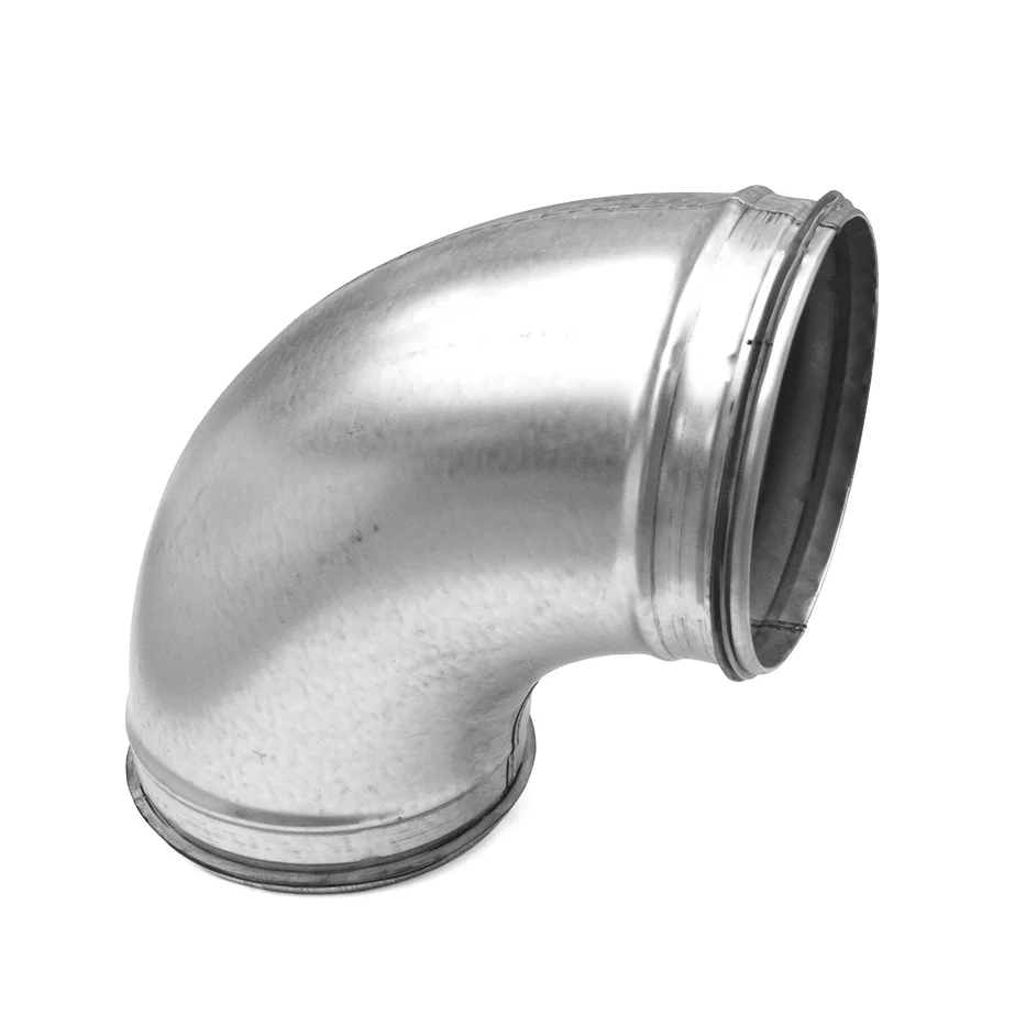 Begetube Bocht rond luchtkanaal Begetube 180mm 90° staal 010530018