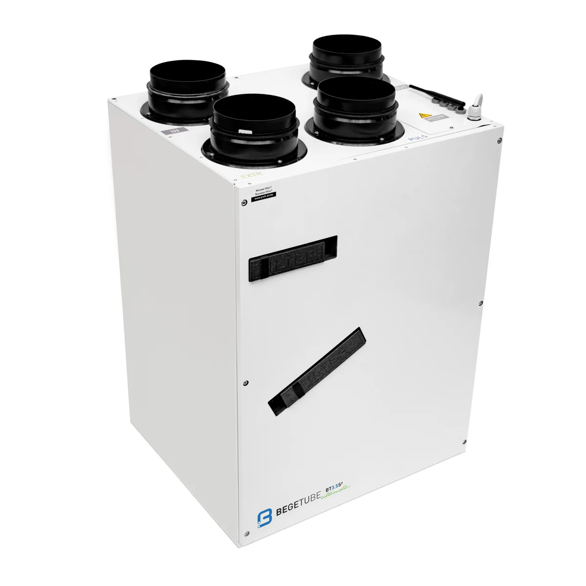 Begetube WTW-unit Begetube BT4.8S2 480m3/h D=160mm 4 bovenaansluitingen 018420480