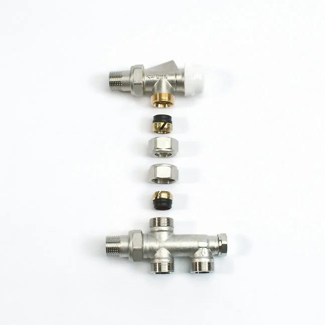 Begetube Driewegset Begetube geschikt voor éénpijpssysteem vloeraansluiting thermostatisch 110110052