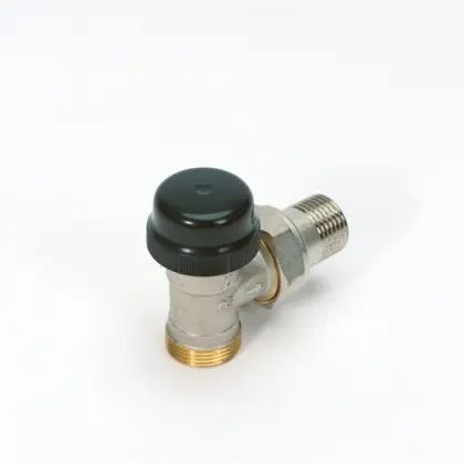 Begetube Thermostaatkraan begemac haaks 1/2 x EK met instelbare KV waarden 134040055