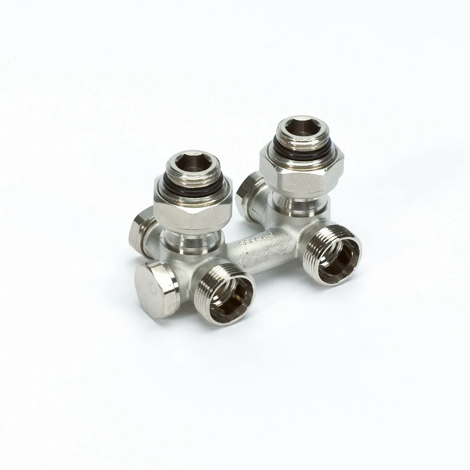 Begetube H-onderblok Begetube M24 x 1,5 3/4" ek haaks één/tweepijp inox 160283052