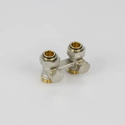 Begetube H-onderblok Begetube 3/4" ek recht tweepijp inox 160552055