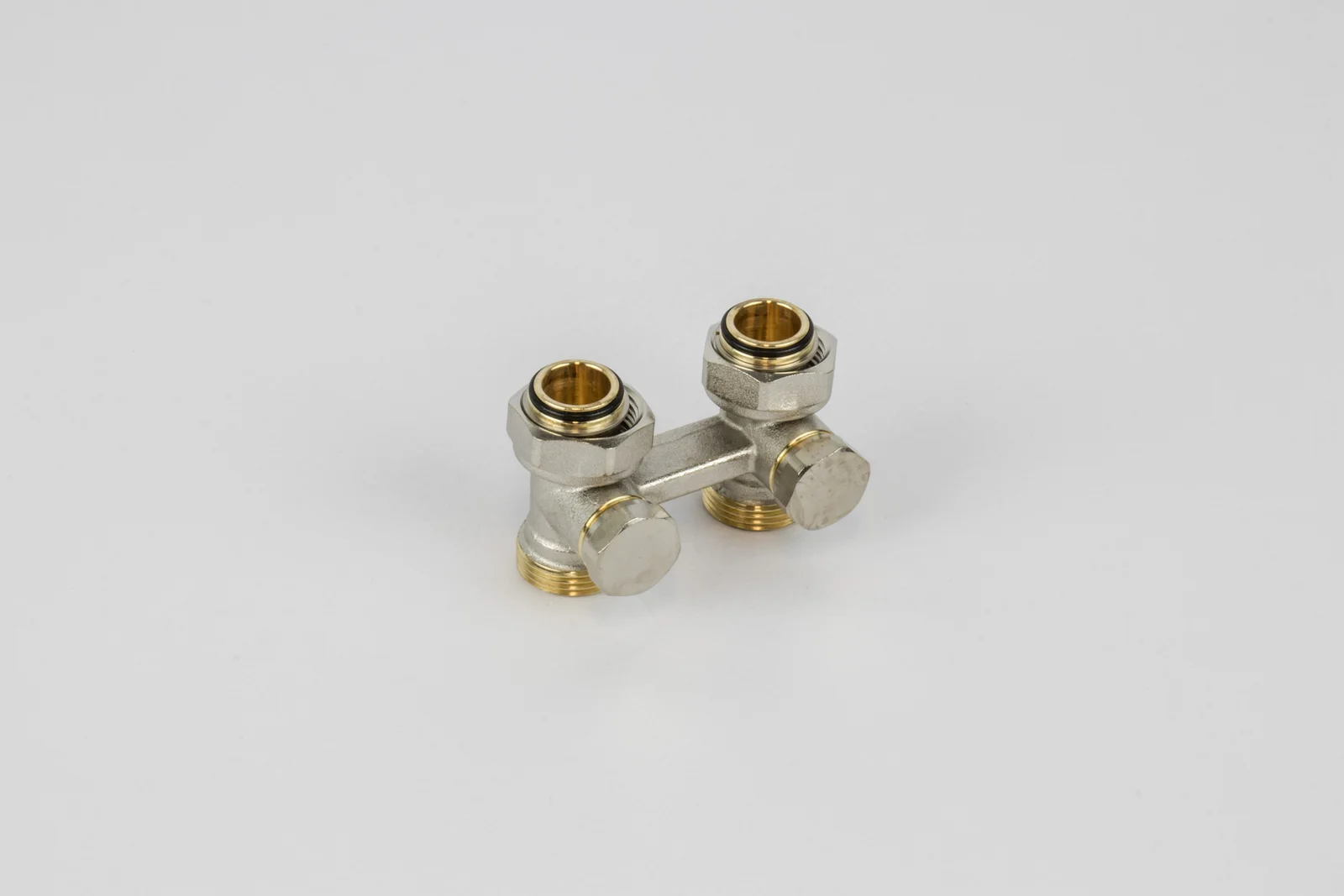 Begetube H-onderblok Begetube 3/4" ek recht tweepijp inox 160552055