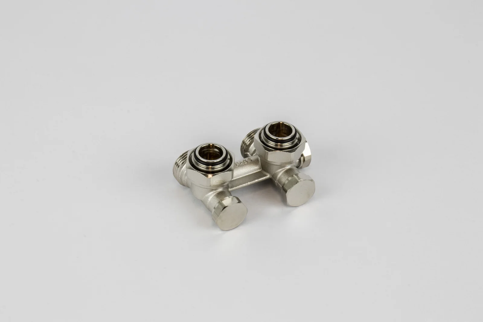 Begetube H-onderblok Begetube 3/4" ek haaks één/tweepijp inox 160553055