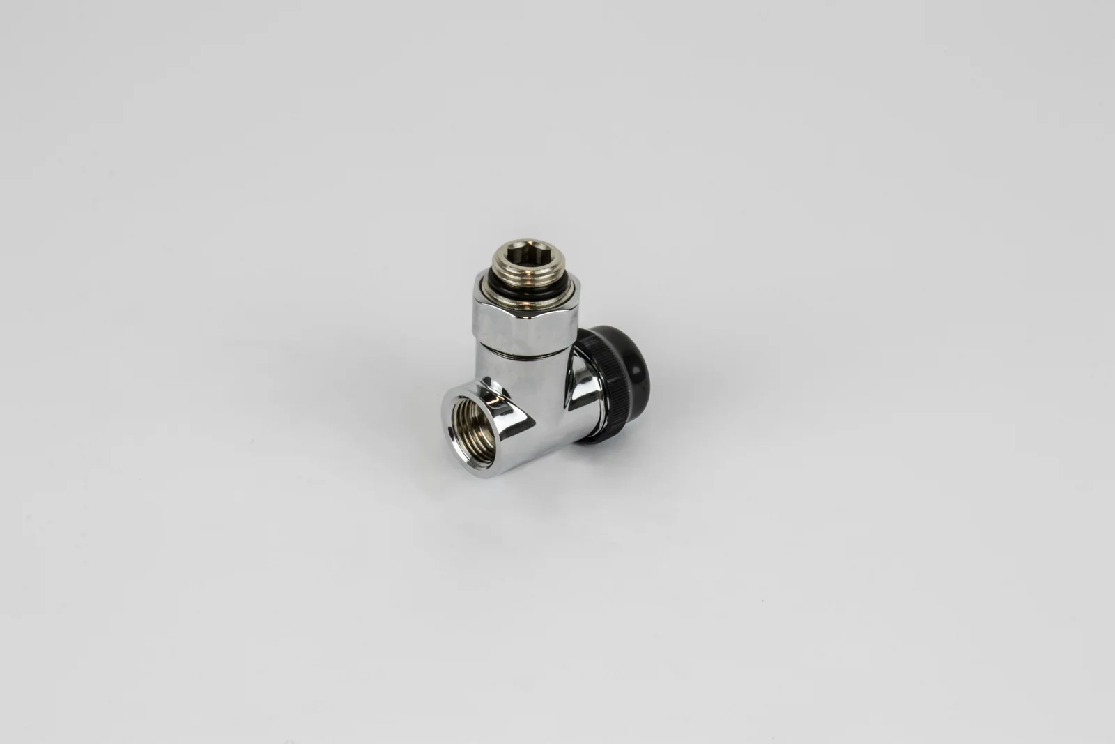 Begetube Haakse thermostatiseerbare radiatorkraan Optima verchroomd begetube 190110026