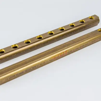 Begetube Verdeler voor CV messing Begetube 1" + 9 x 1/2" met ontluchting