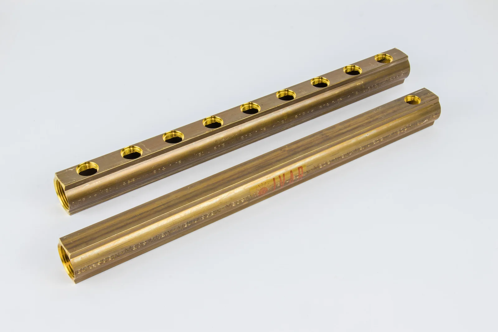 Begetube Verdeler voor CV messing Begetube 1" + 9 x 1/2" met ontluchting