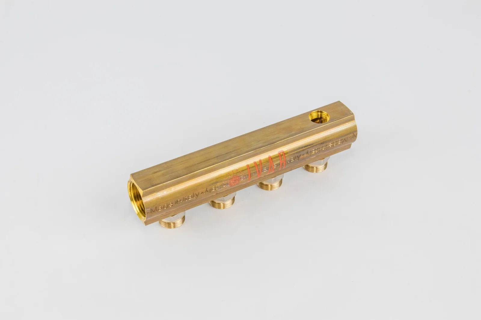 Begetube Verdeler voor CV messing Begetube 1" + 4 x M24 met ontluchting