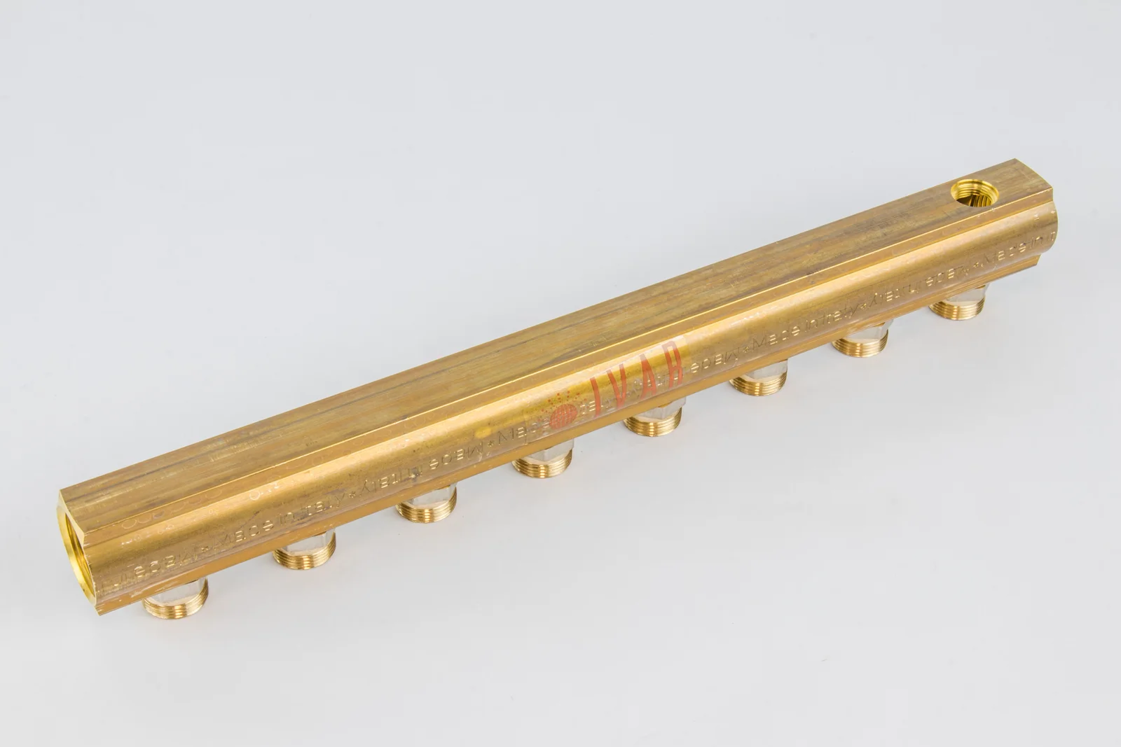 Begetube Verdeler voor CV messing Begetube 1" + 8 x M24 met ontluchting