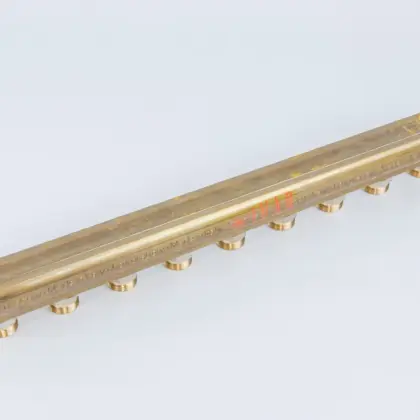 Begetube Verdeler voor CV messing Begetube 1" + 9 x M24 met ontluchting
