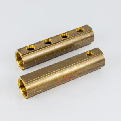 Begetube Verdeler voor CV messing Begetube 5/4" + 4 x 1/2" met ontluchting