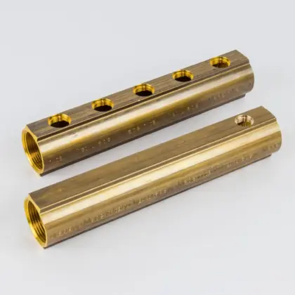 Begetube Verdeler voor CV messing Begetube 5/4" + 5 x 1/2" met ontluchting