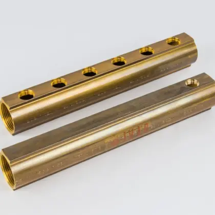 Begetube Verdeler voor CV messing Begetube 5/4" + 6 x 1/2" met ontluchting