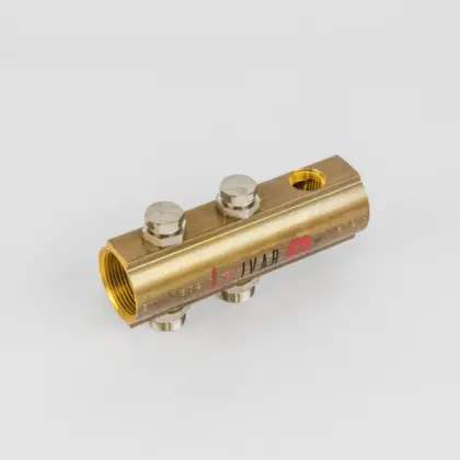 Begetube Verdeler voor CV messing Begetube 5/4" + 2 x M24 met ontluchting