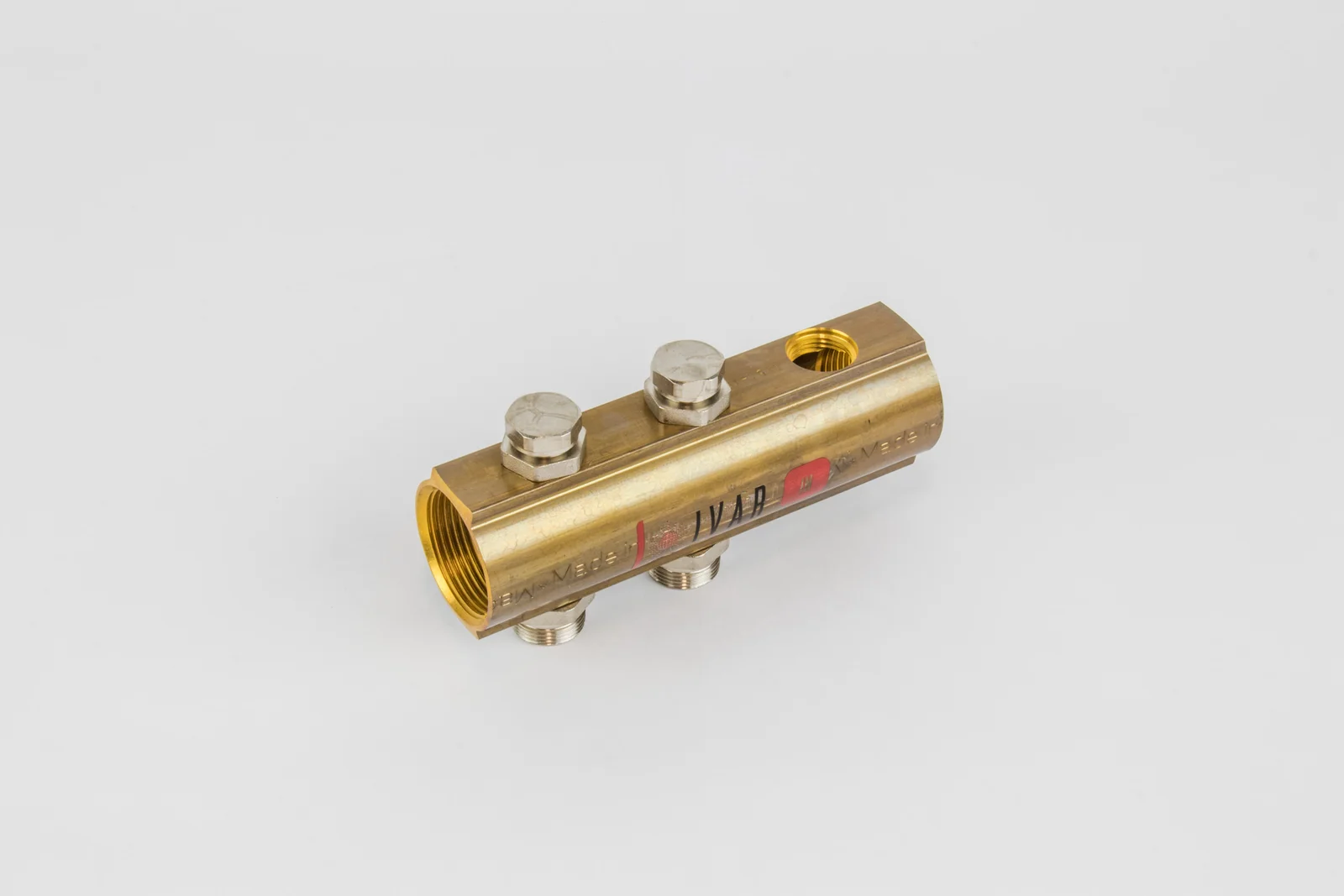 Begetube Verdeler voor CV messing Begetube 5/4" + 2 x M24 met ontluchting