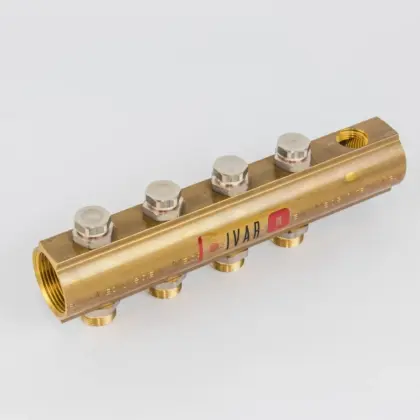Begetube Verdeler voor CV messing Begetube 5/4" + 4 x M24 met ontluchting