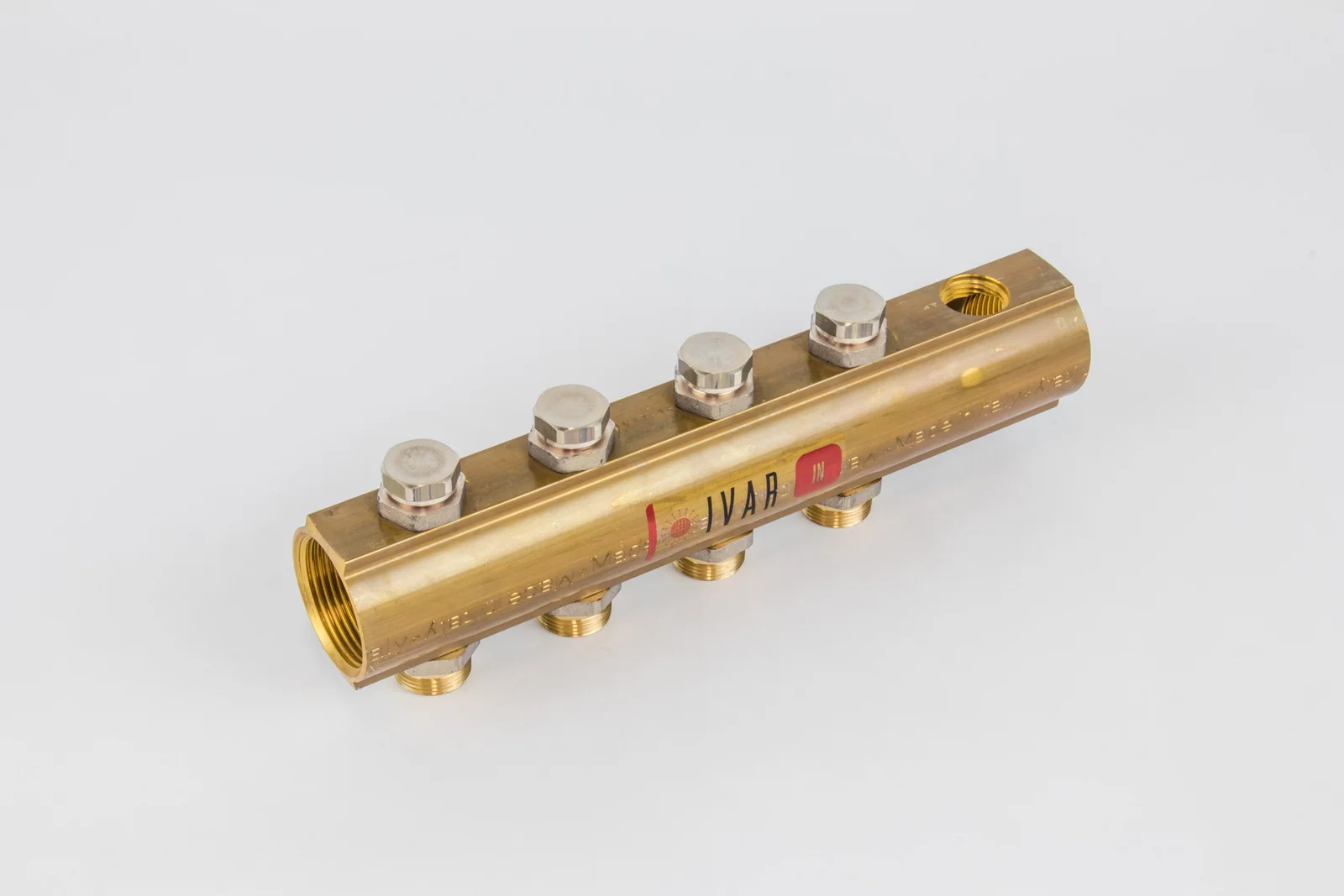 Begetube Verdeler voor CV messing Begetube 5/4" + 4 x M24 met ontluchting