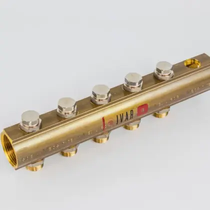 Begetube Verdeler voor CV messing Begetube 5/4" + 5 x M24 met ontluchting
