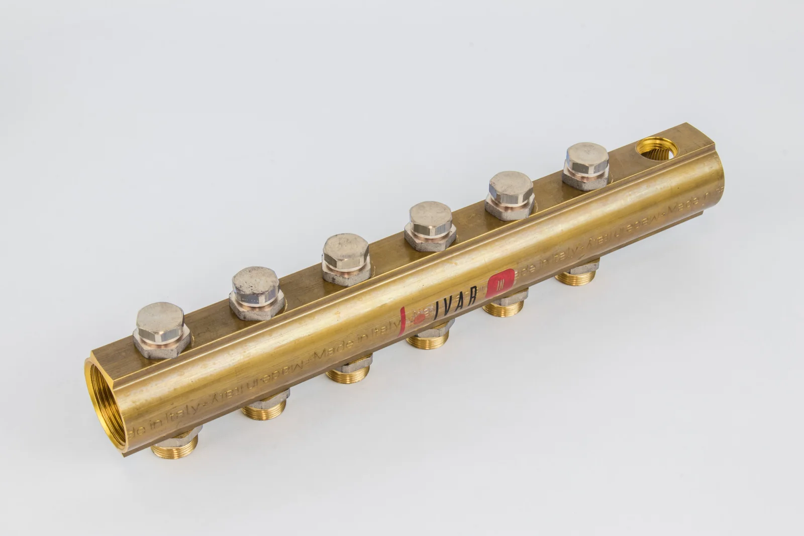 Begetube Verdeler voor CV messing Begetube 5/4" + 6 x M24 met ontluchting