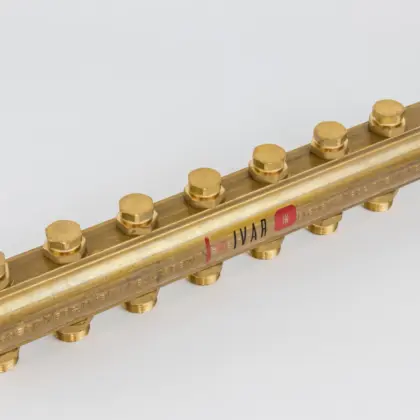 Begetube Verdeler voor CV messing Begetube 5/4" + 7 x M24 met ontluchting
