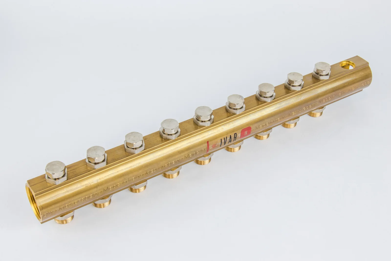 Begetube Verdeler voor CV messing Begetube 5/4" + 9 x M24 met ontluchting