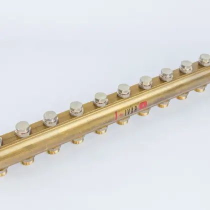 Begetube Verdeler voor CV messing Begetube 5/4" + 10 x M24 met ontluchting
