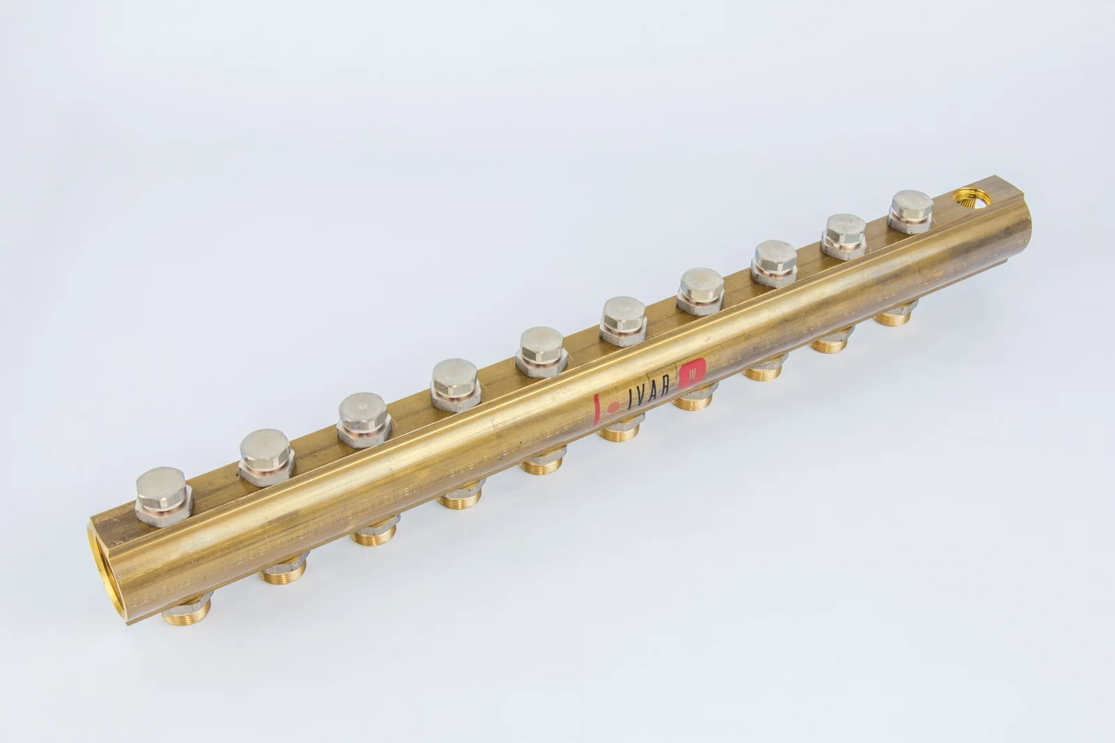 Begetube Verdeler voor CV messing Begetube 5/4" + 10 x M24 met ontluchting