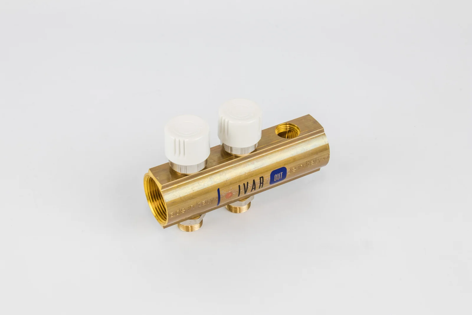 Begetube Verdeler voor CV messing Begetube 5/4" + 2 x M24 met ontluchting