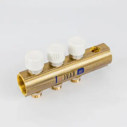 Begetube Verdeler voor CV messing Begetube 5/4" + 3 x M24 met ontluchting
