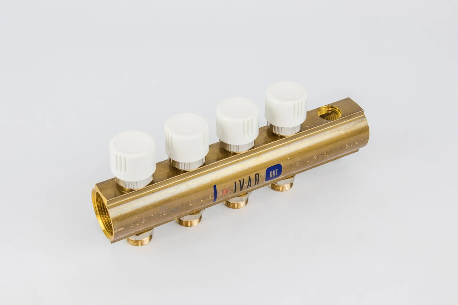 Begetube Verdeler voor CV messing Begetube 5/4" + 4 x M24 met ontluchting