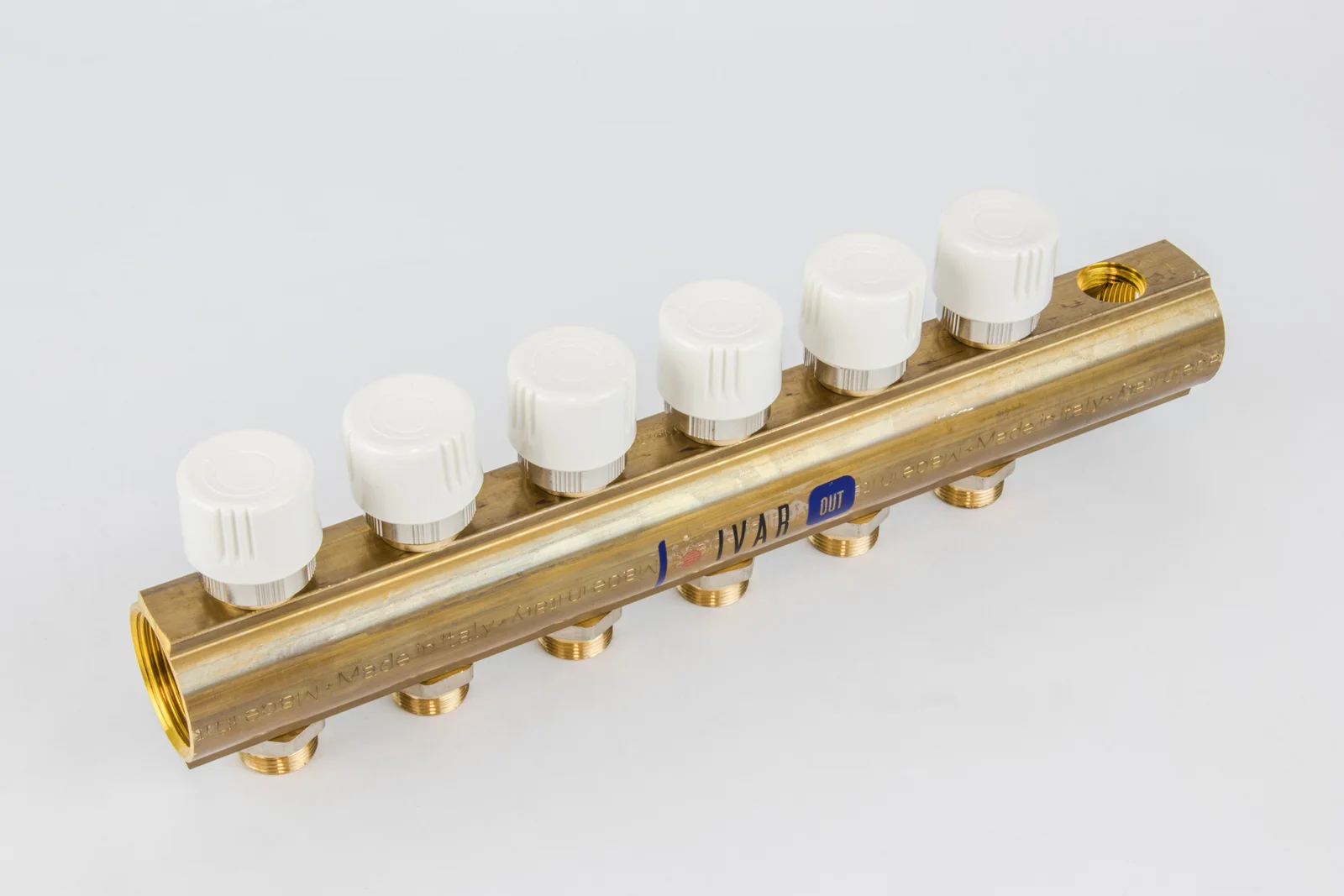 Begetube Verdeler voor CV messing Begetube 5/4" + 6 x M24 met ontluchting