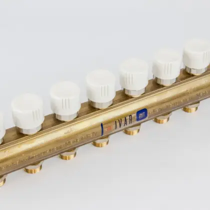 Begetube Verdeler voor CV messing Begetube 5/4" + 7 x M24 met ontluchting
