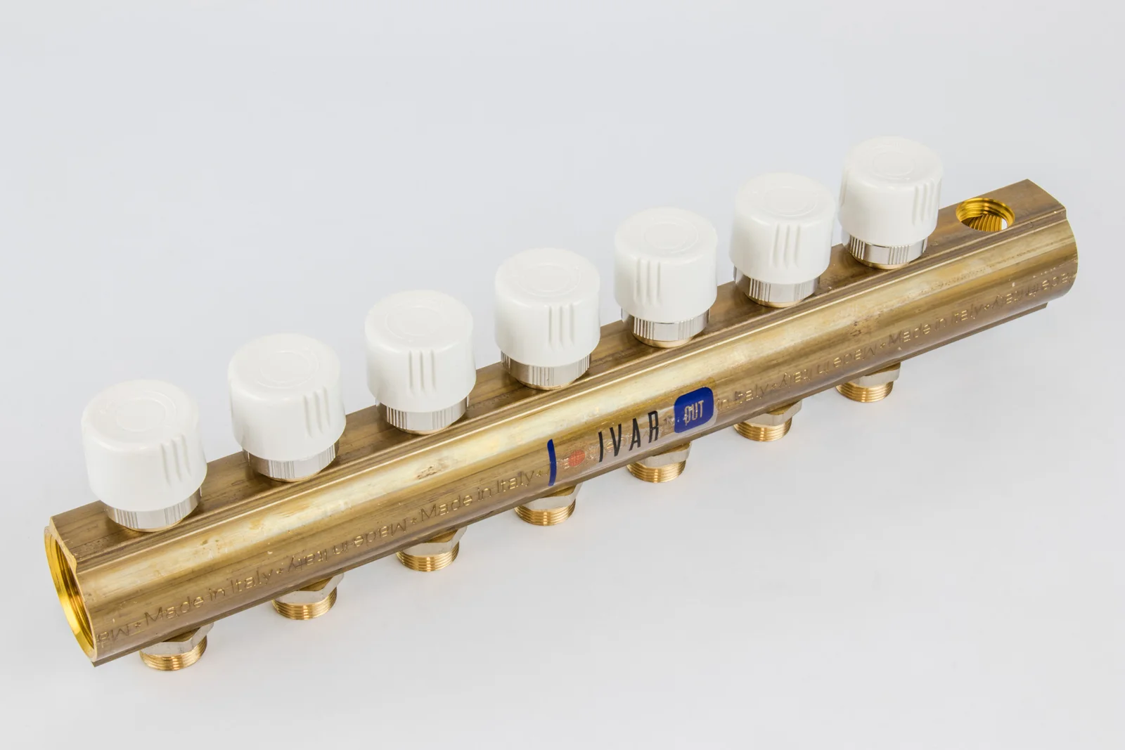 Begetube Verdeler voor CV messing Begetube 5/4" + 7 x M24 met ontluchting