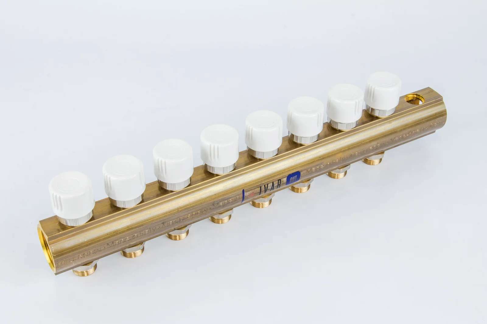 Begetube Verdeler voor CV messing Begetube 5/4" + 8 x M24 met ontluchting