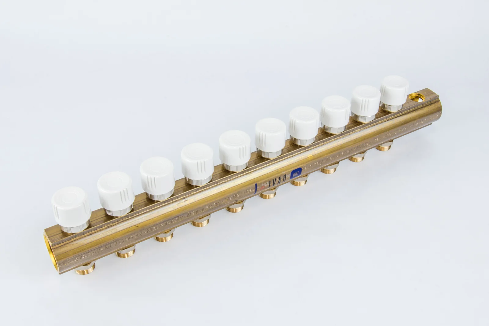 Begetube Verdeler voor CV messing Begetube 5/4" + 10 x M24 met ontluchting