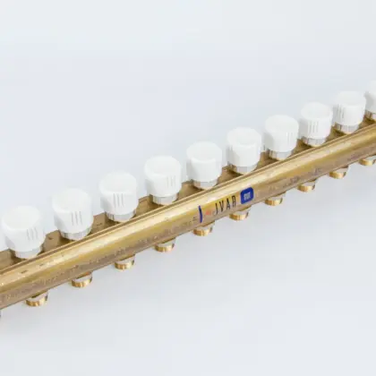 Begetube Verdeler voor CV messing Begetube 5/4" + 11 x M24 met ontluchting