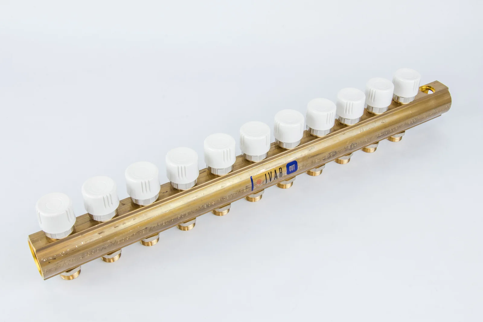 Begetube Verdeler voor CV messing Begetube 5/4" + 11 x M24 met ontluchting